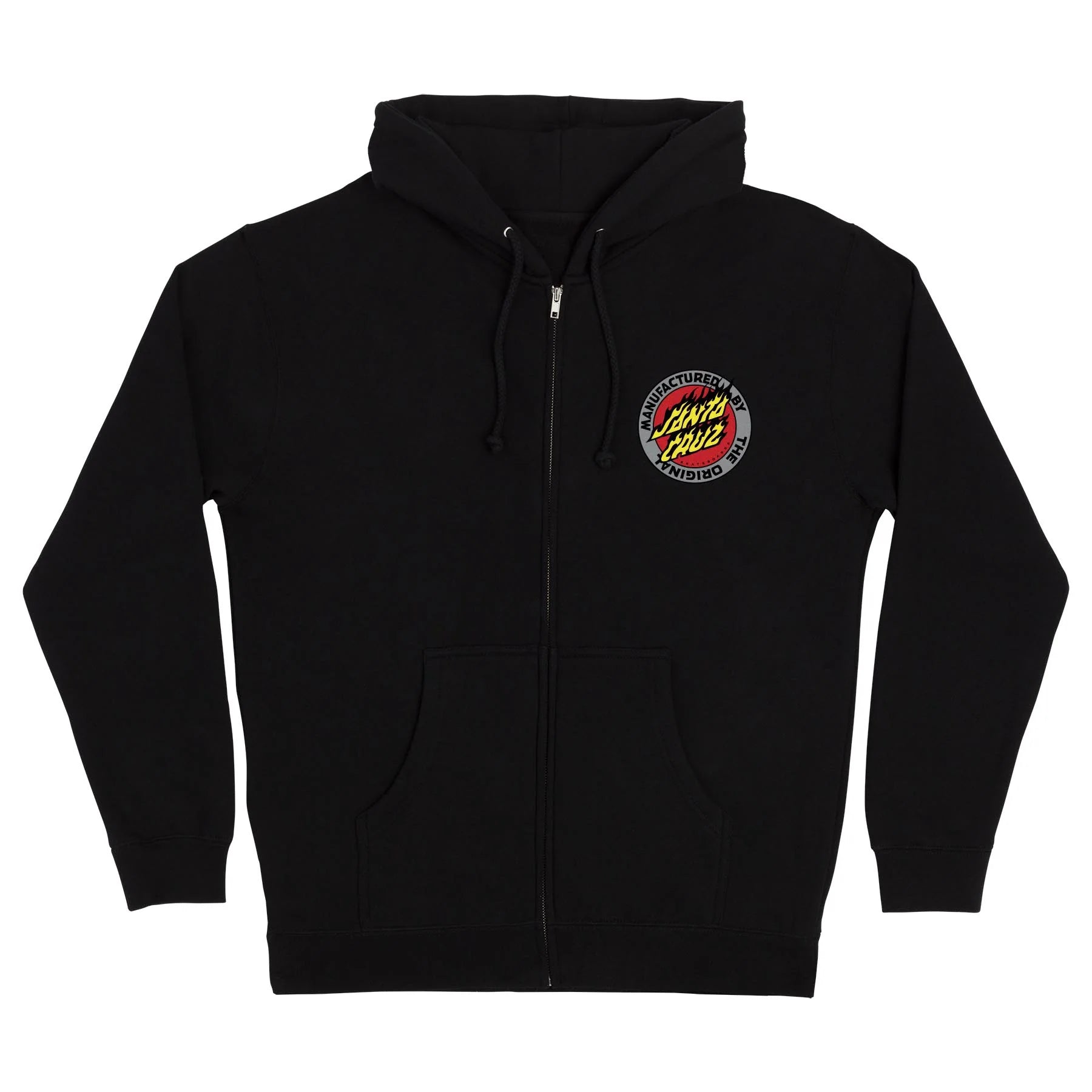 SANTA CRUZ Flamed MFG Dot Zip Hoodie