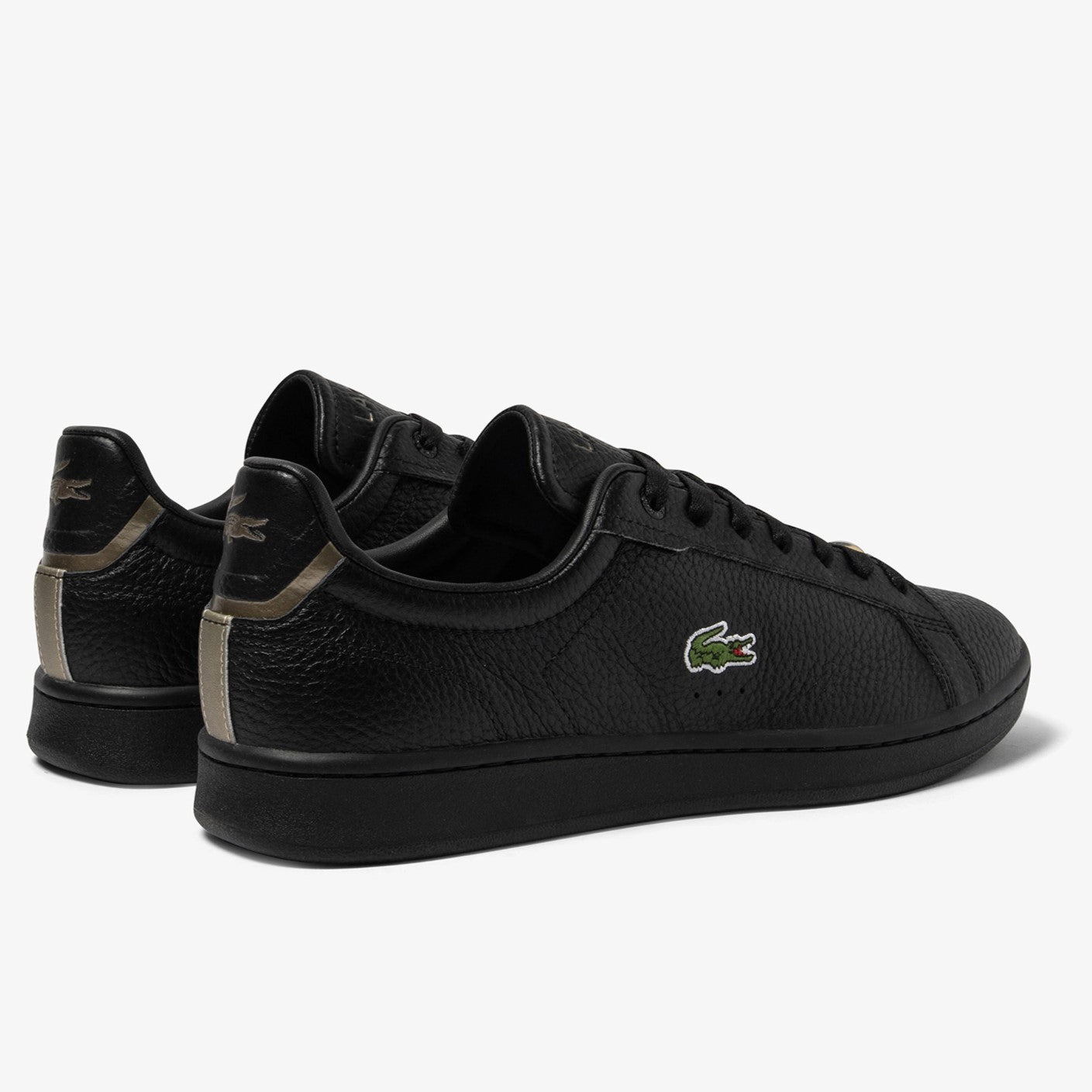 LACOSTE Men's Carnaby Pro Leather Sneakers - Black/Black