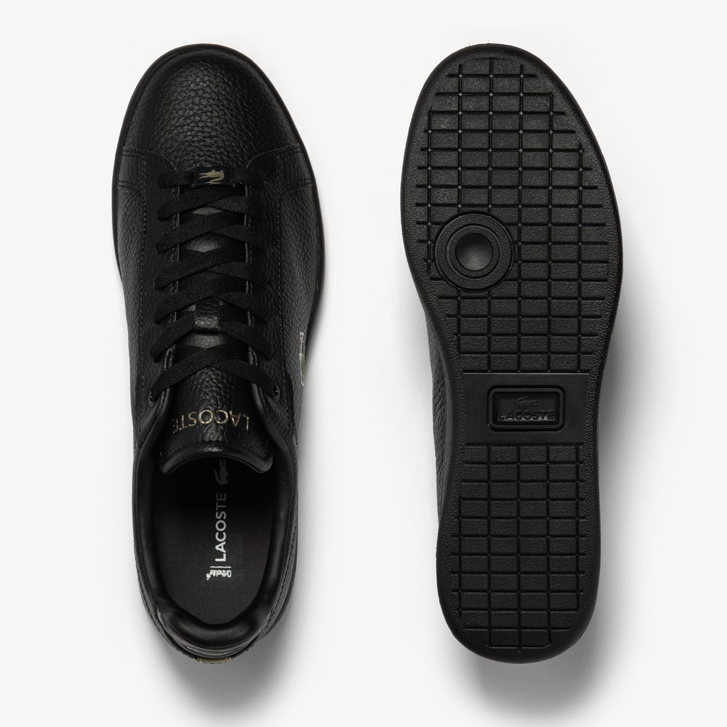 LACOSTE Men's Carnaby Pro Leather Sneakers - Black/Black