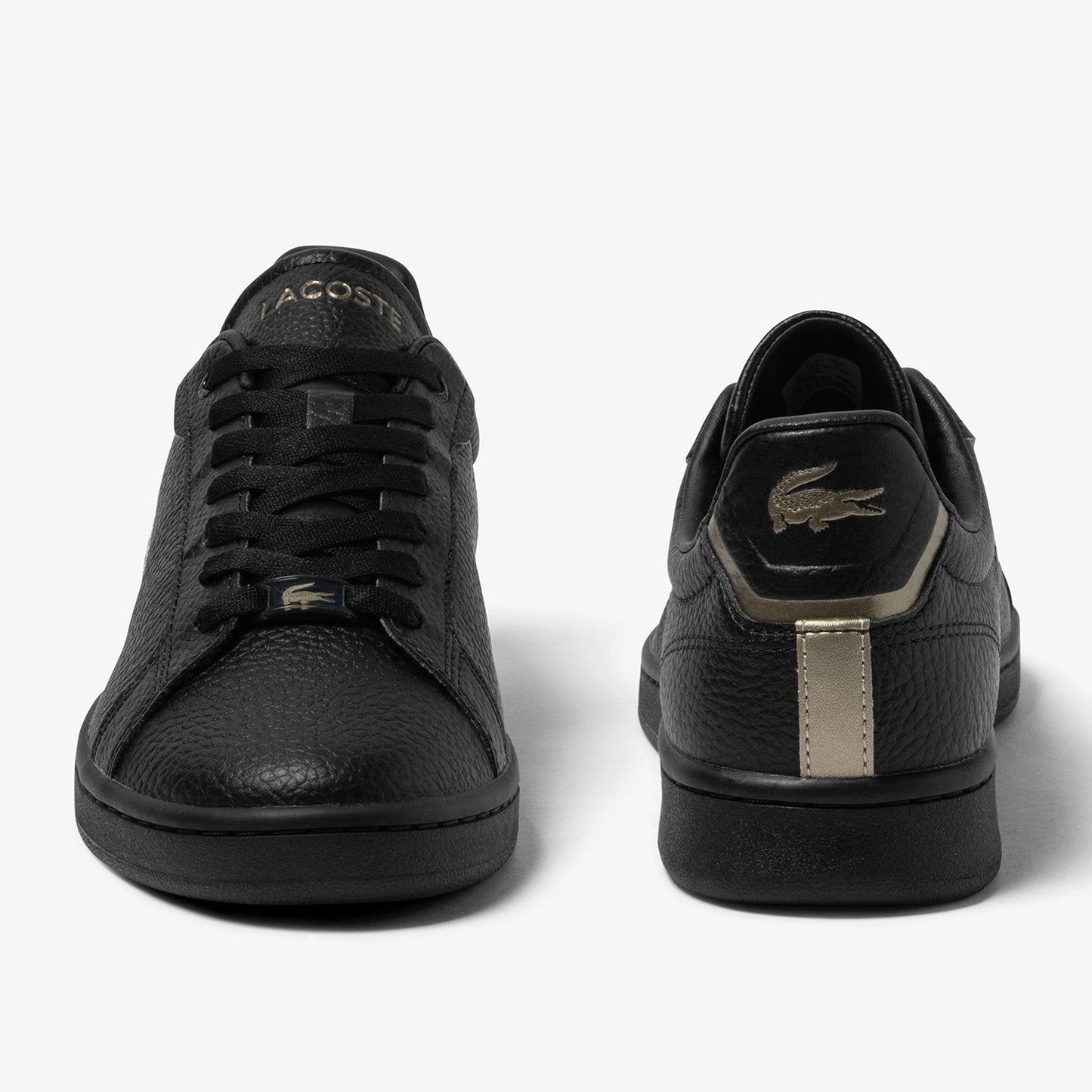 LACOSTE Men's Carnaby Pro Leather Sneakers - Black/Black