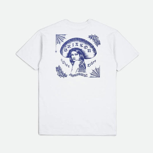 BRIXTON Vive Libre Standard T-shirt - White