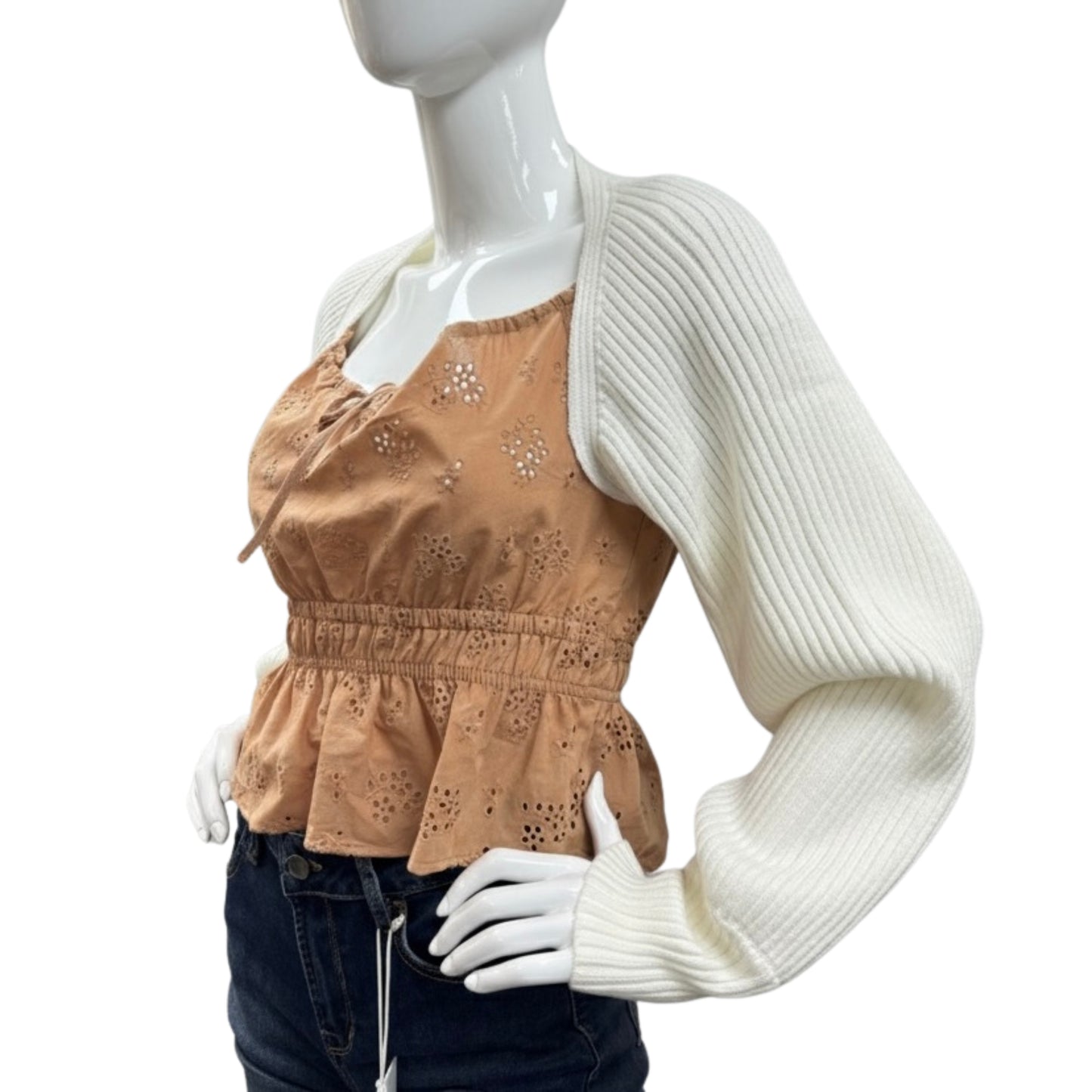 Women Long Sleeve Knit Bolero