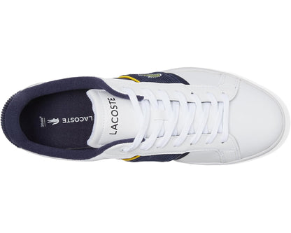 LACOSTE Men's Carnaby Pro Leather Sneakers - White/Navy