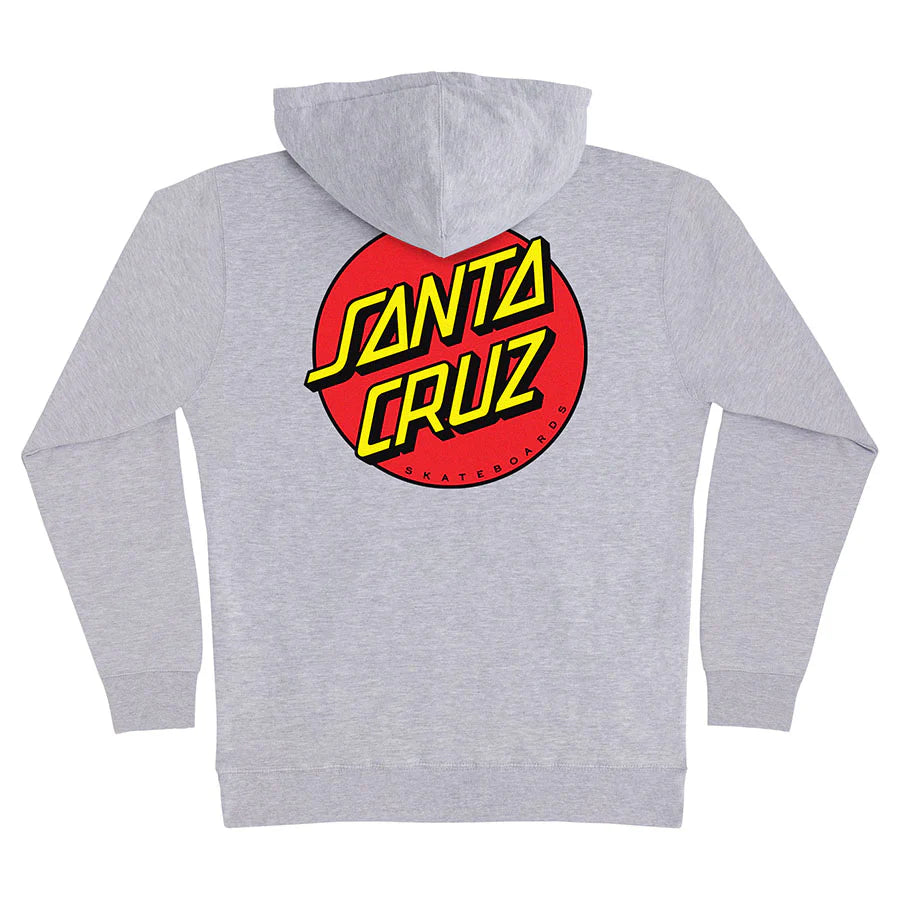 SANTA CRUZ Classic Dot Hoodie - Heather Grey