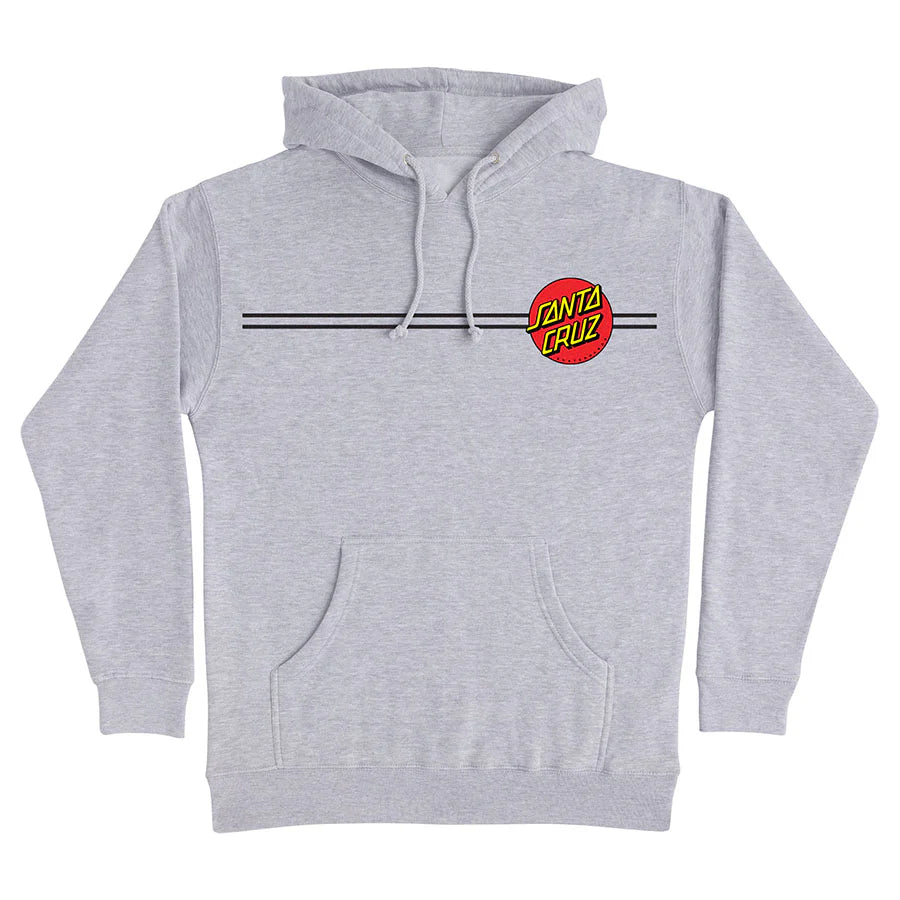 SANTA CRUZ Classic Dot Hoodie - Heather Grey