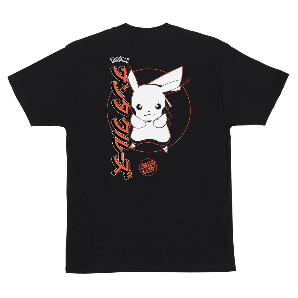 Pokémon & Santa Cruz Pikachu Men's T-Shirt - Black