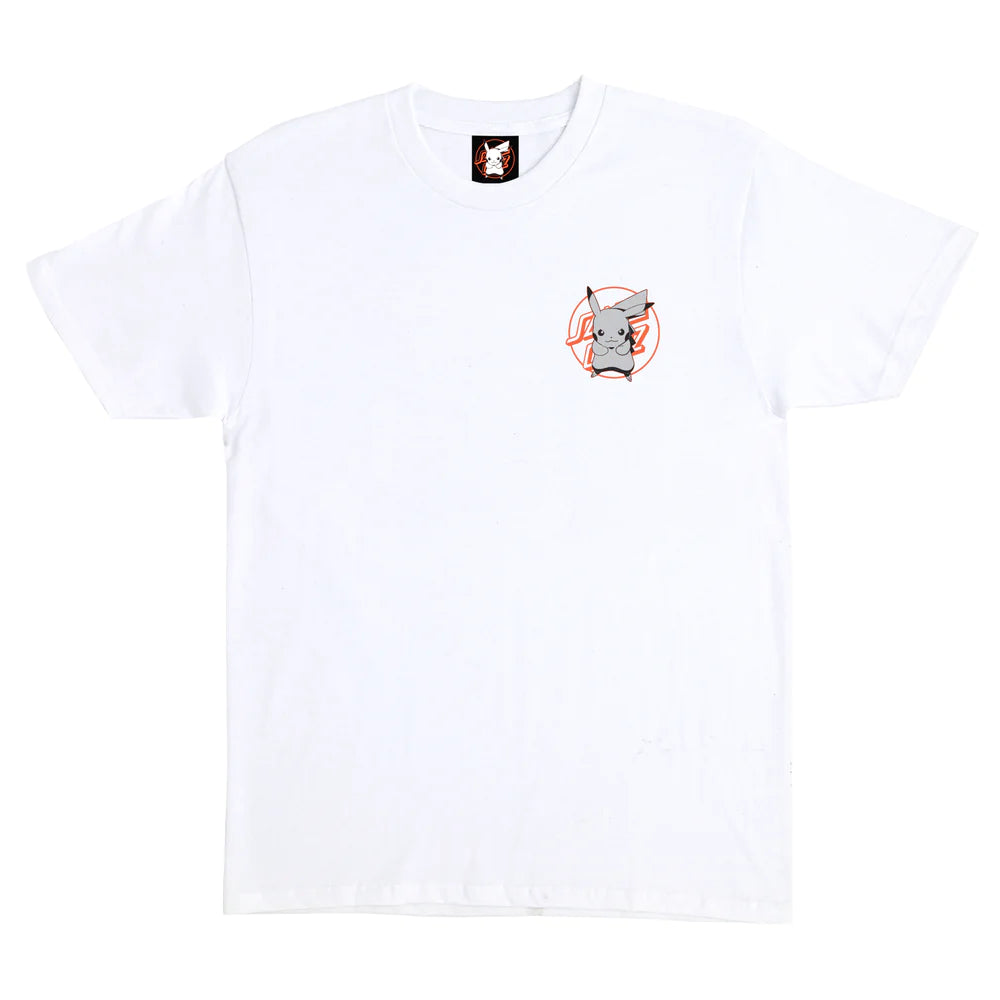 Pokémon & Santa Cruz Pikachu Men's T-Shirt - White