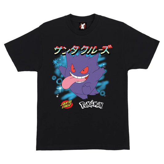 Pokémon & Santa Cruz Ghost Type 3 Men's T-Shirt - Black