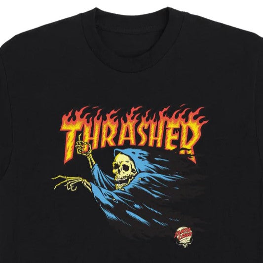 SANTA CRUZ x THRASHER O'Brien Reaper Santa Cruz Men's T-Shirt - Black