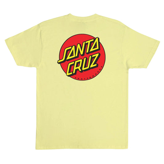 SANTA CRUZ Classic Dot Mens Graphic T-Shirt - Yellow