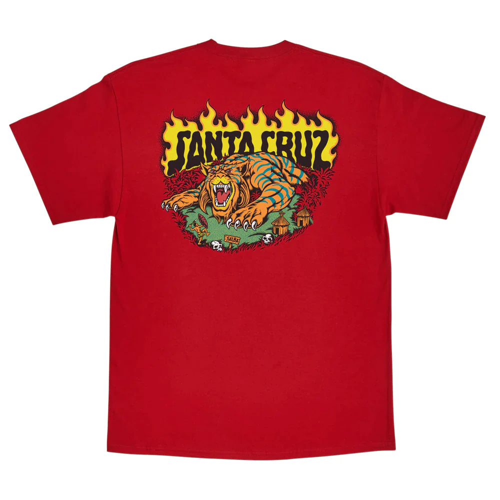 SANTA CRUZ Salba Tiger Redux Mens Graphic T-Shirt