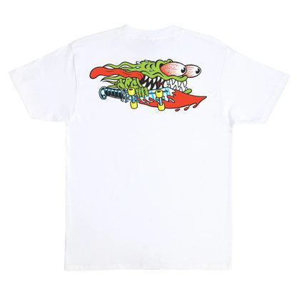 SANTA CRUZ Meek Slasher Mens Graphic T-Shirt - White