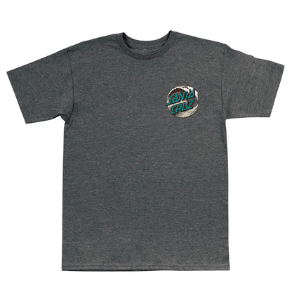 SANTA CRUZ Wave Dot Mens Graphic T-Shirt - Charcoal