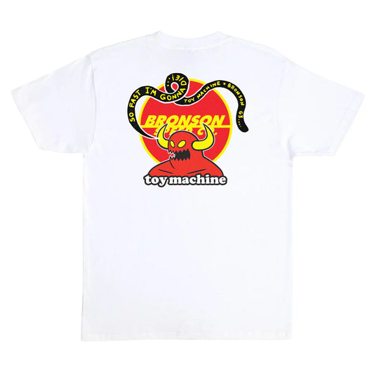 Santa Cruz Bronson x Toy Machine Graphic T-Shirt - White