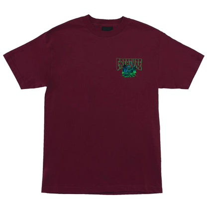 Santa Cruz Hellbound Mens Creature Graphic T-Shirt - Burgundy