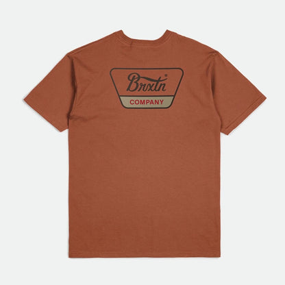 BRIXTON Linwood S/S Standard Tee - Terra Cotta