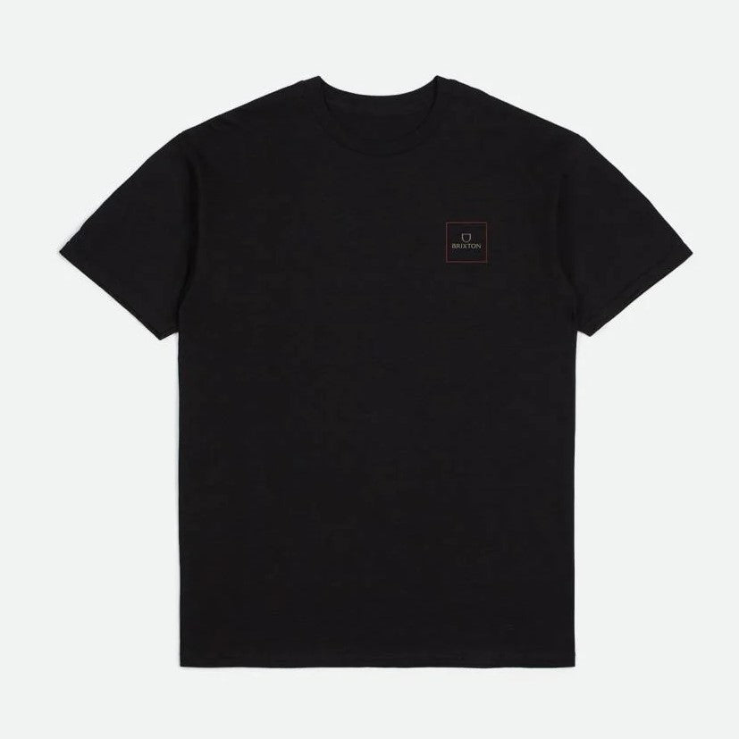 BRIXTON Alpha Square S/S Standard Tee - Black/Red