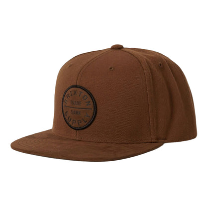 BRIXTON Oath III Snapback Hat - Coffee