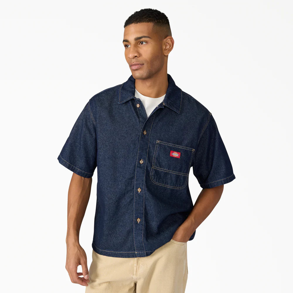 DICKIES Denim Button Down Over Size S/S