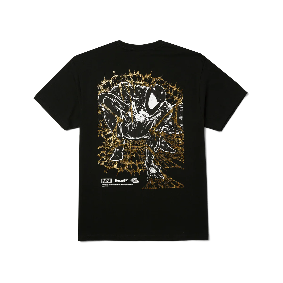 HUF x Marvel Spider-Man Arachknight Gold T-Shirt