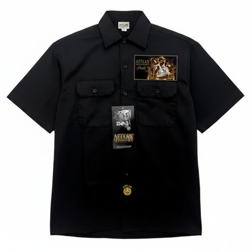k*a様 BLACKBIRD work shirt DGA™ AZT™ Work Shirt - AZTLAN PRIDE – K MOMO