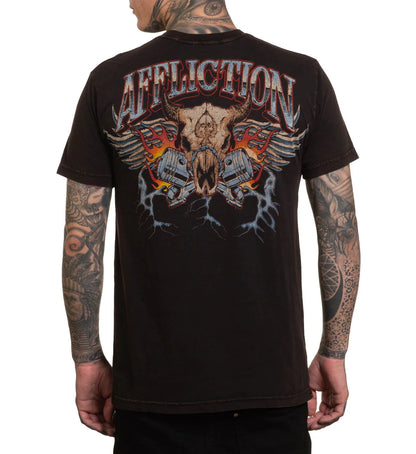 AFFLICTION American Exhaust Graphic Tee