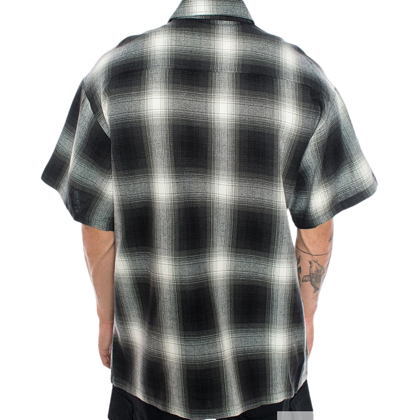 CAL TOP 2000 S/S Plaid Color Base: Black/Ivory