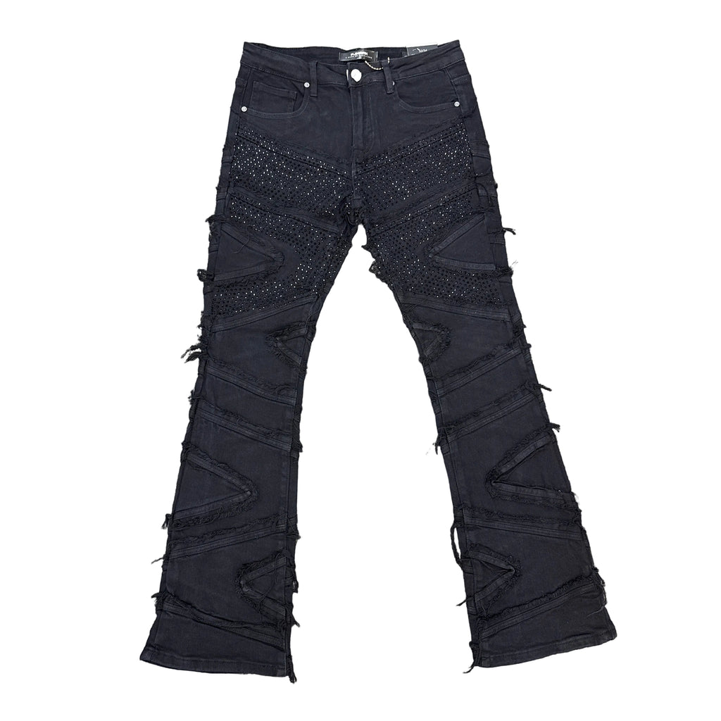BLEEKER & MERCER Studded Stacked Fit Pants