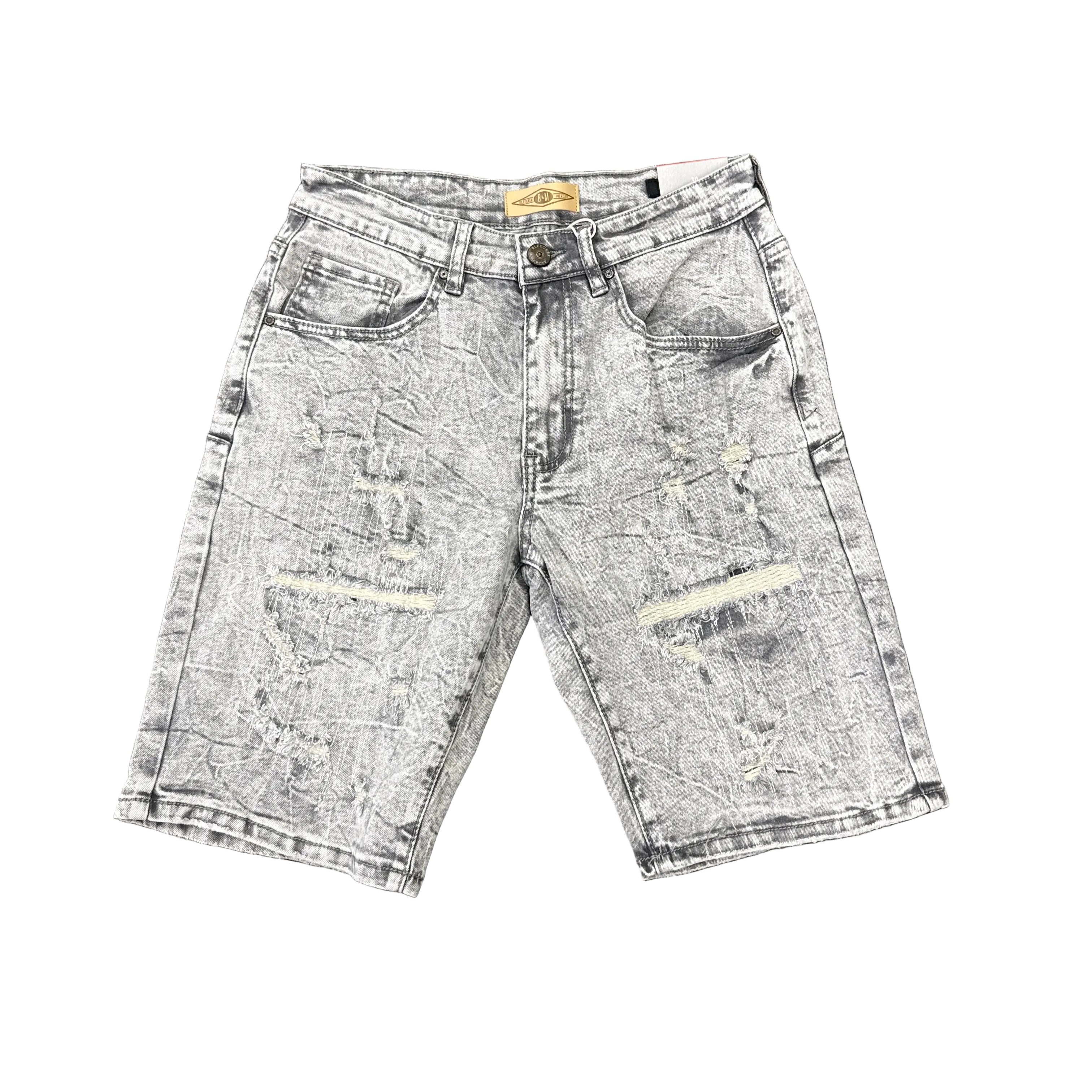 BLEEKER & MERCER Distressed Shorts