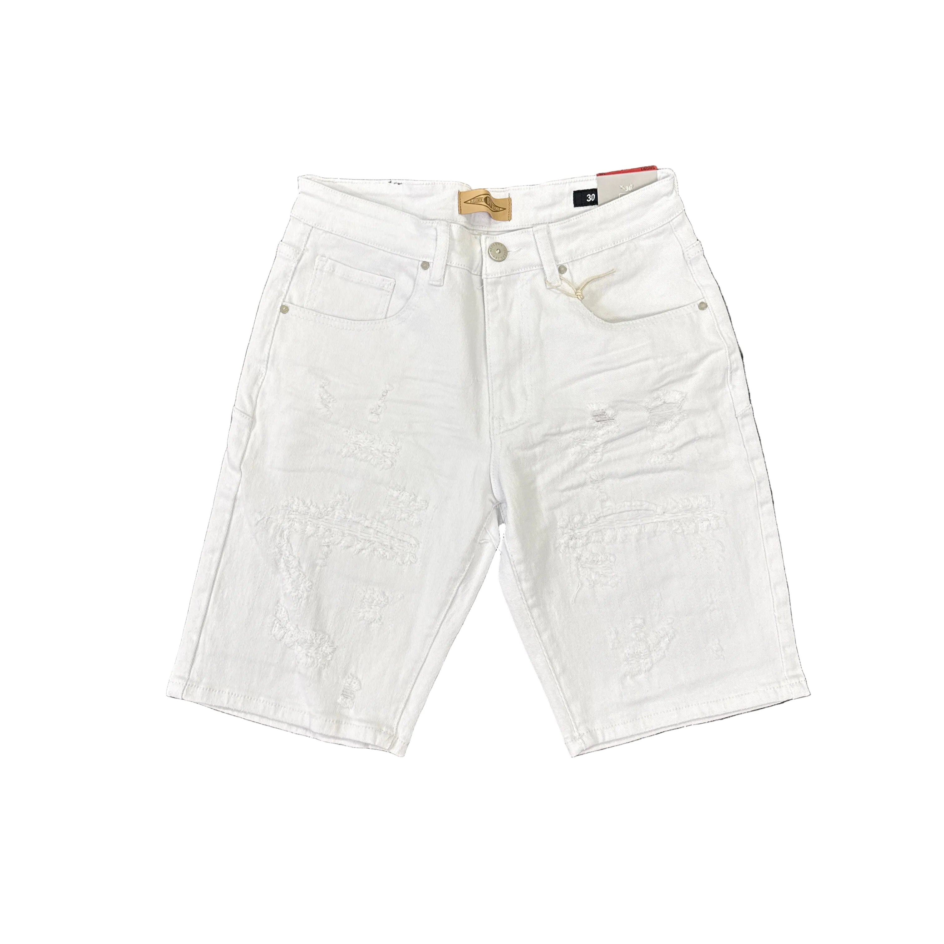 BLEEKER & MERCER Distressed Shorts