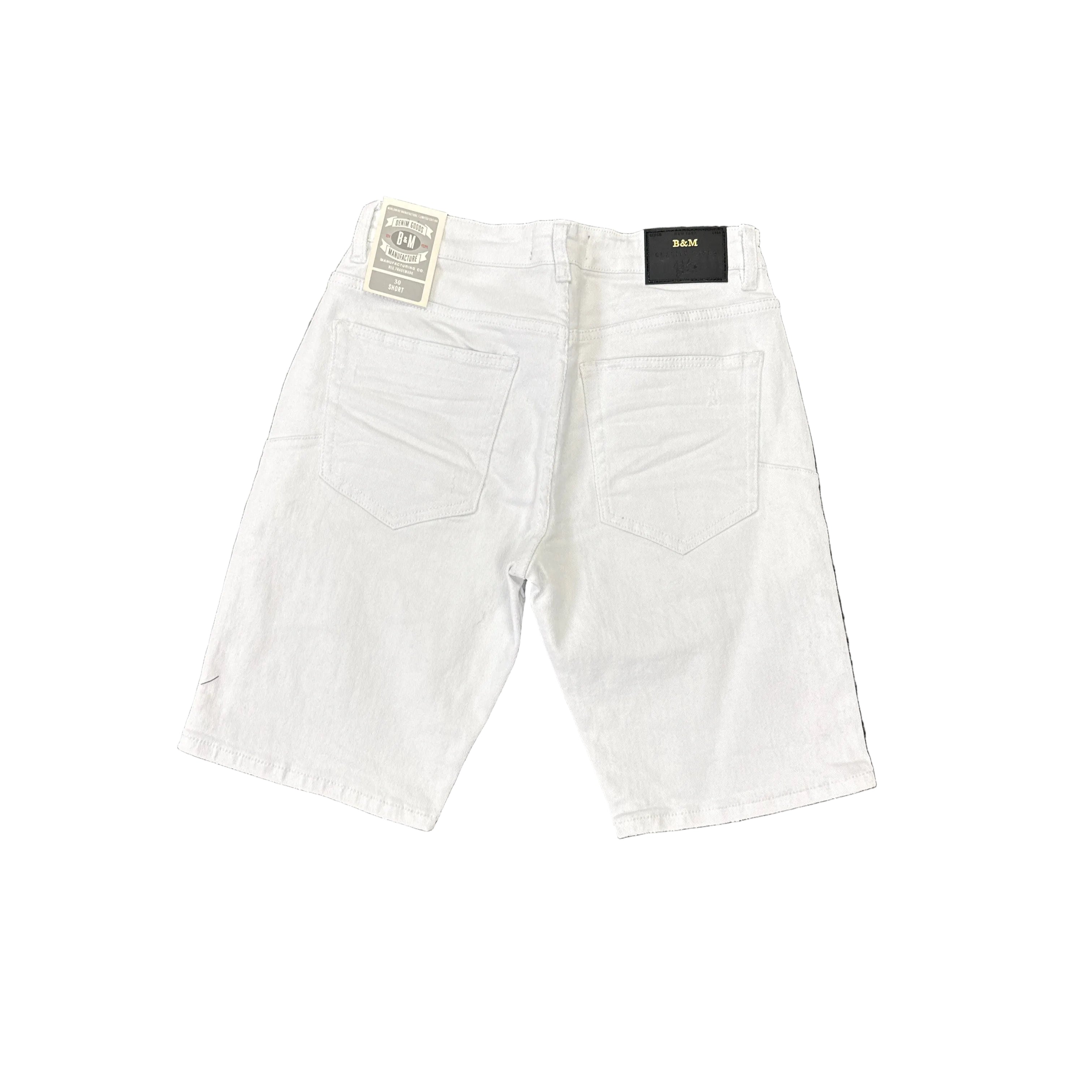 BLEEKER & MERCER Distressed Shorts