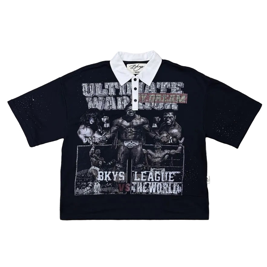 BKYS Cropped Polo with Embellishment
