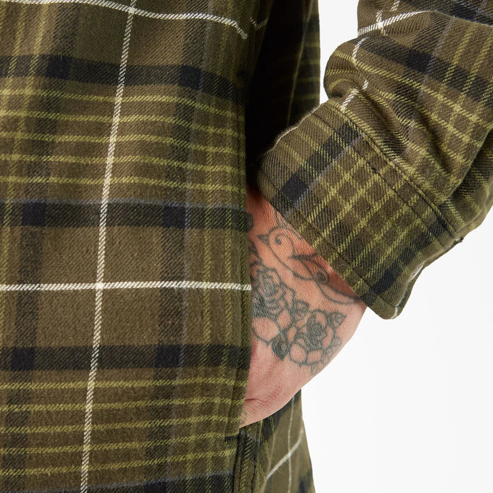 DICKIES Water Repellent Fleece-Lined Flannel Shirt Jacket