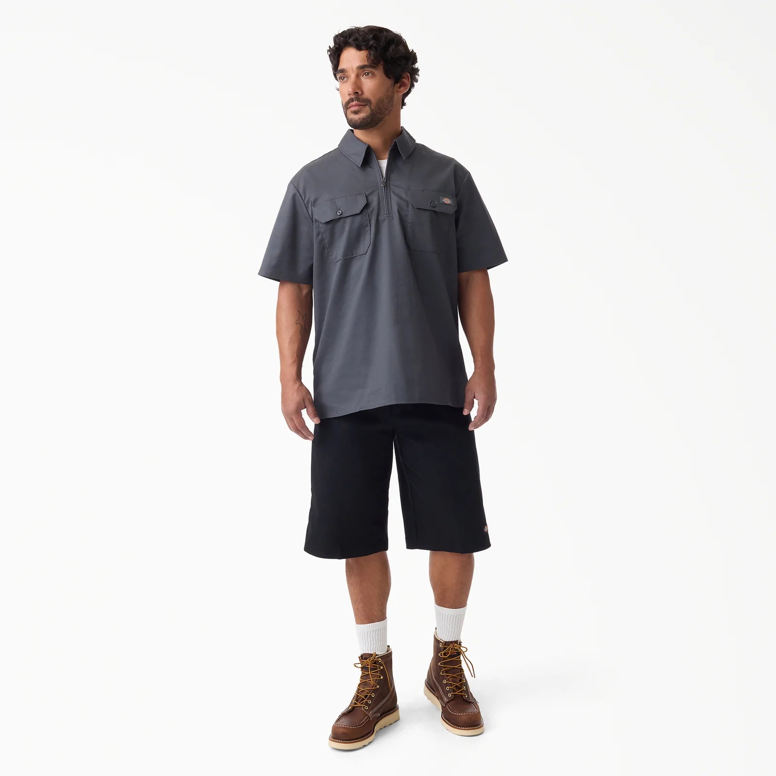 DICKIES 1/4 Zip Work Shirt