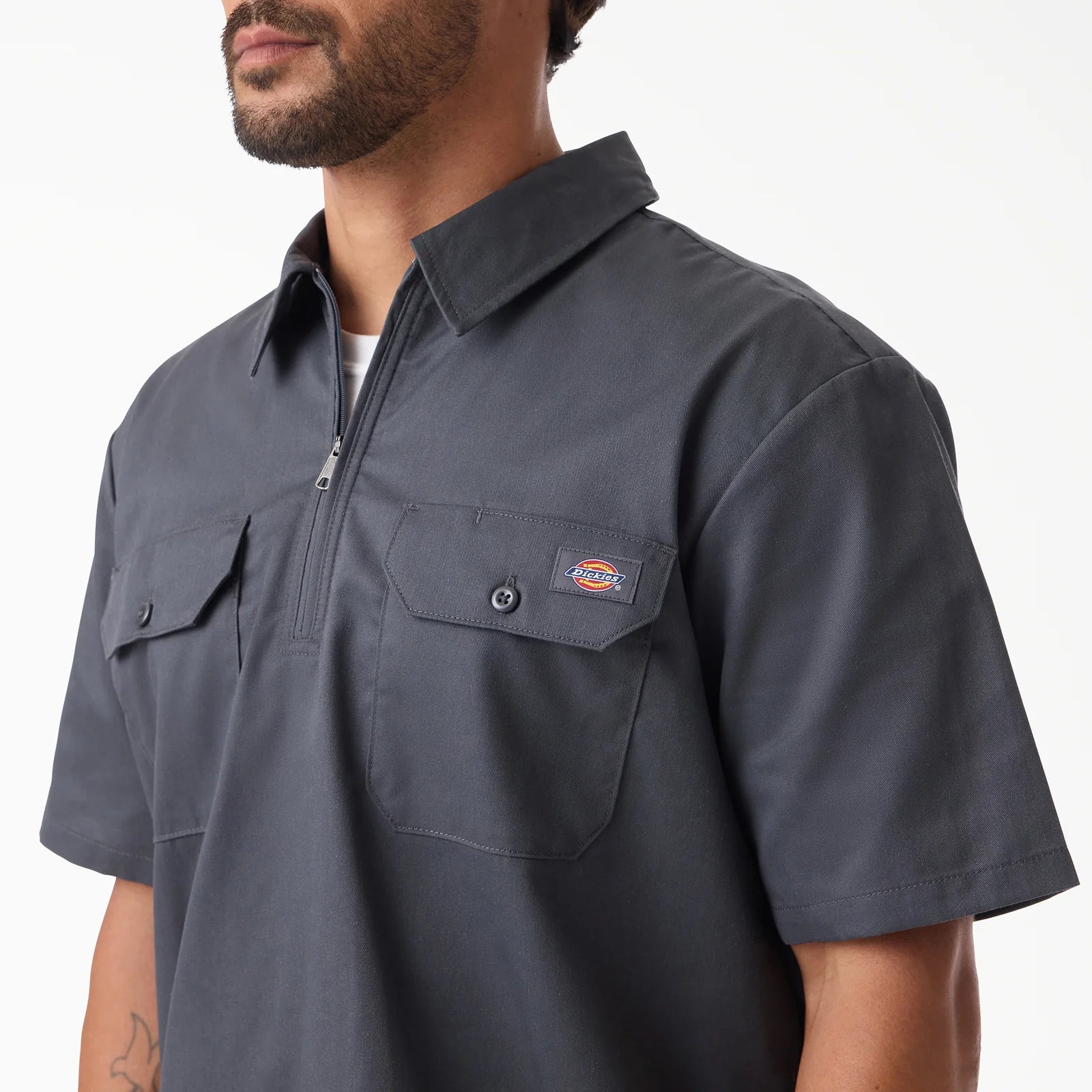 DICKIES 1/4 Zip Work Shirt