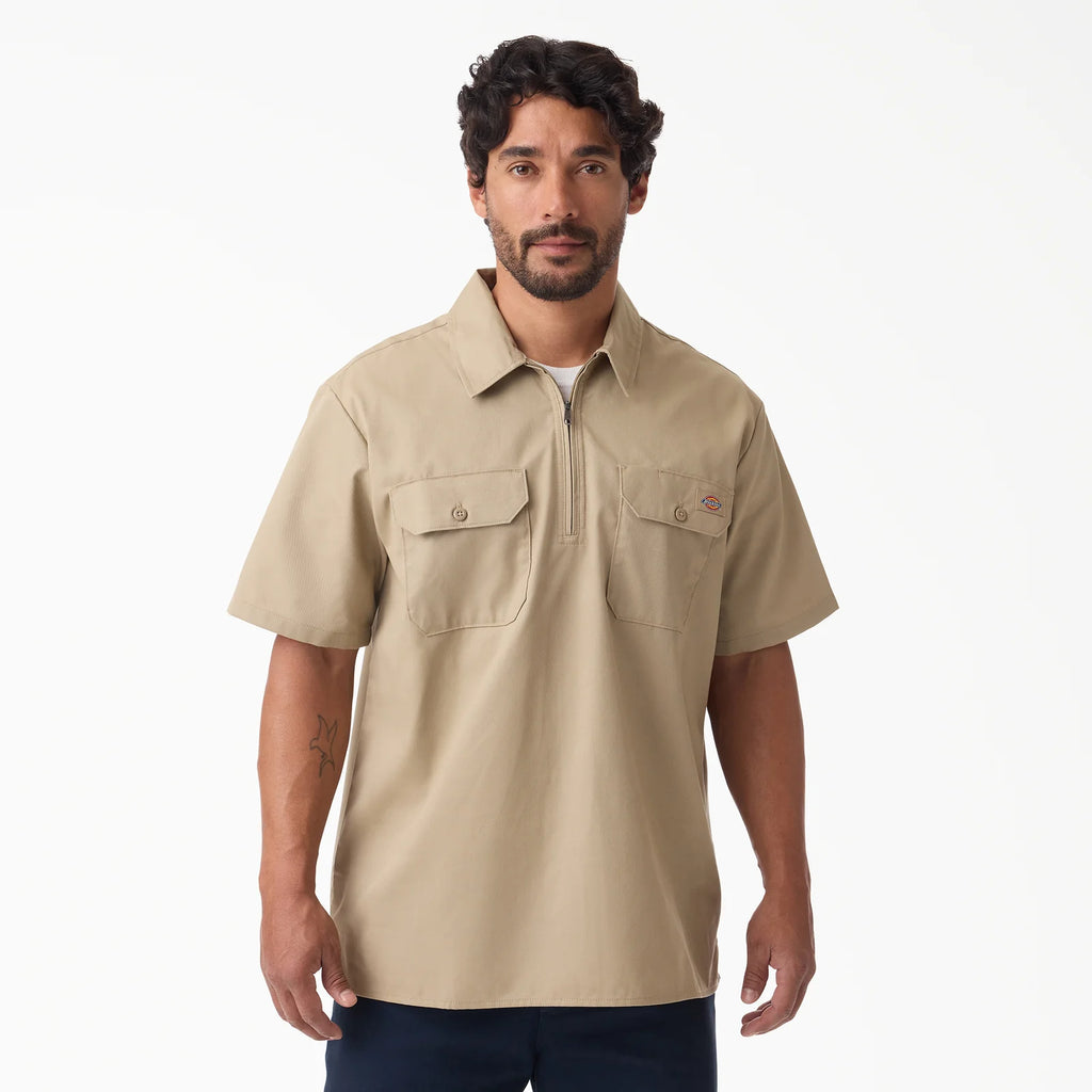 DICKIES 1/4 Zip Work Shirt