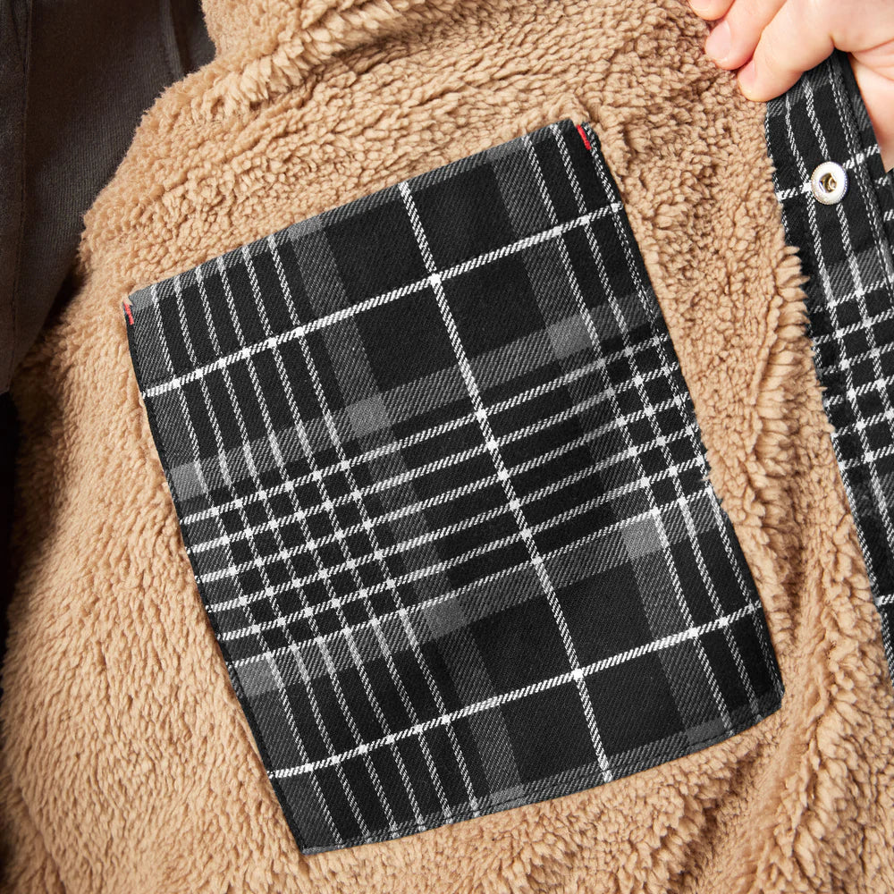 DICKIES Water Repellent Fleece-Lined Flannel Shirt Jacket