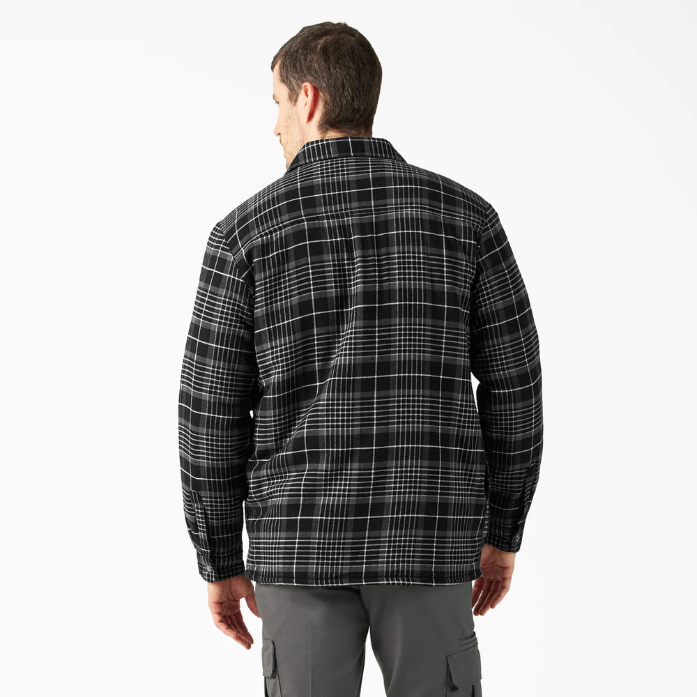 DICKIES Water Repellent Fleece-Lined Flannel Shirt Jacket