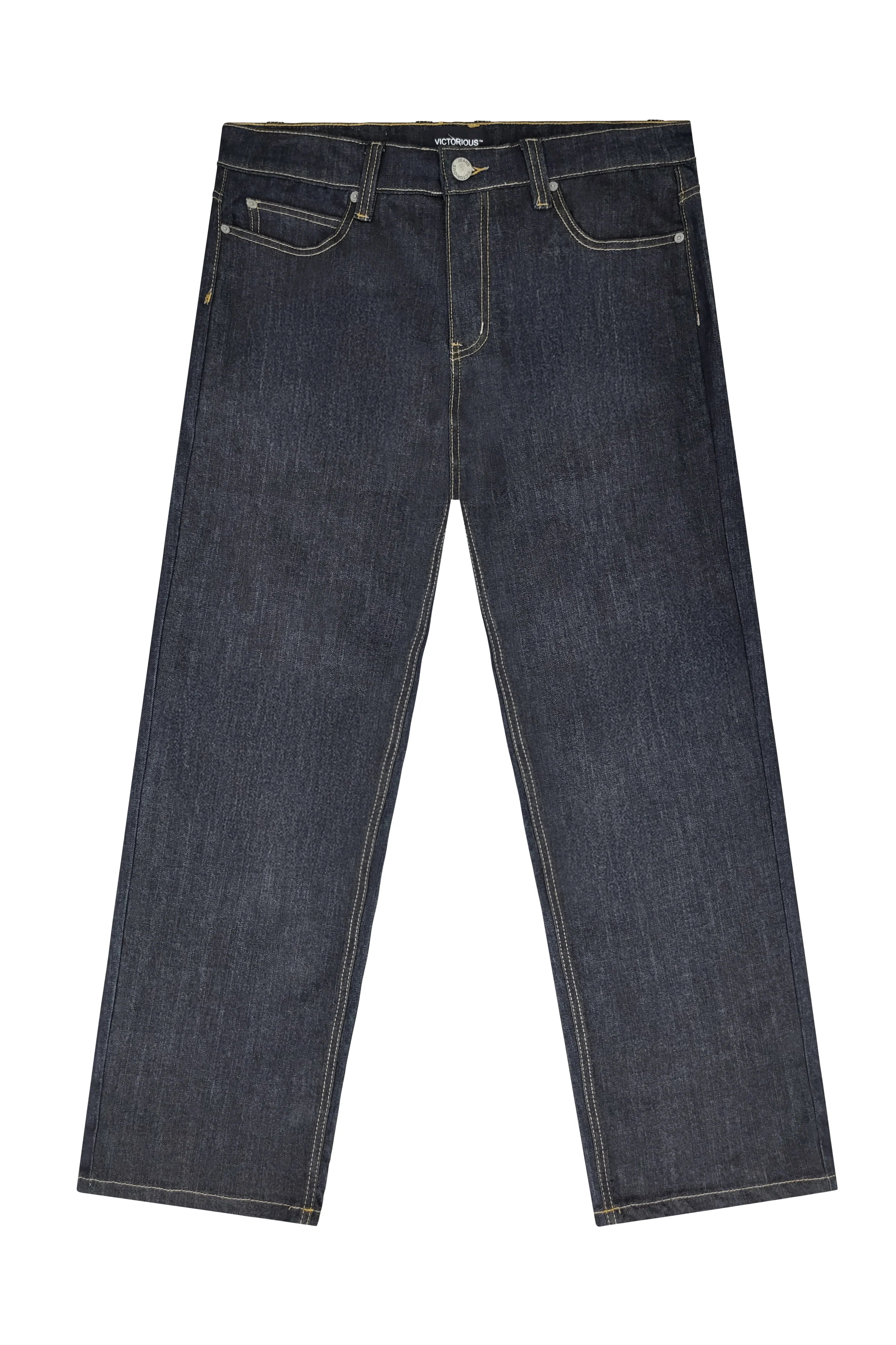 VICTORIOUS Essential Baggy Raw Denim Jeans