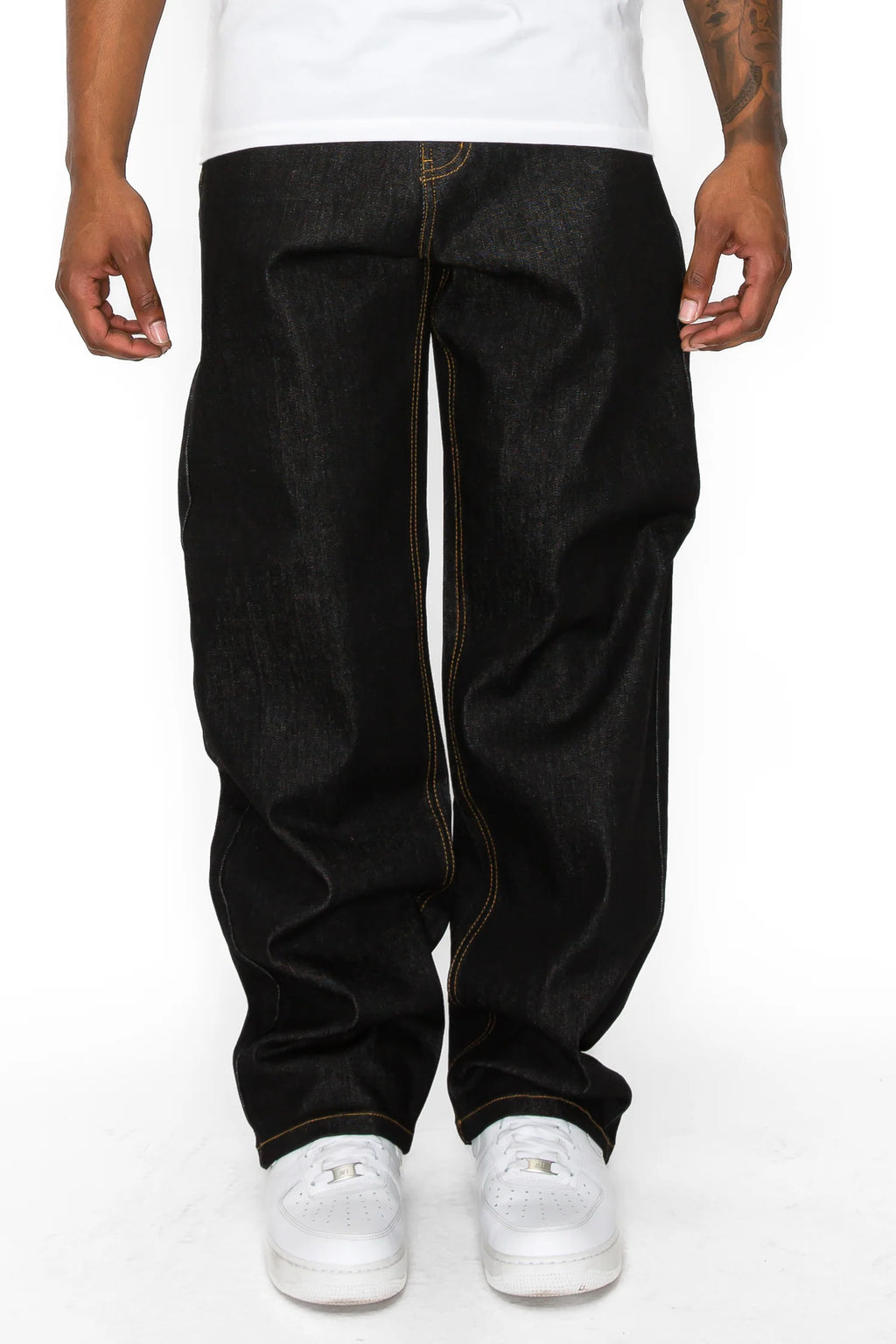 VICTORIOUS Essential Baggy Raw Denim Jeans