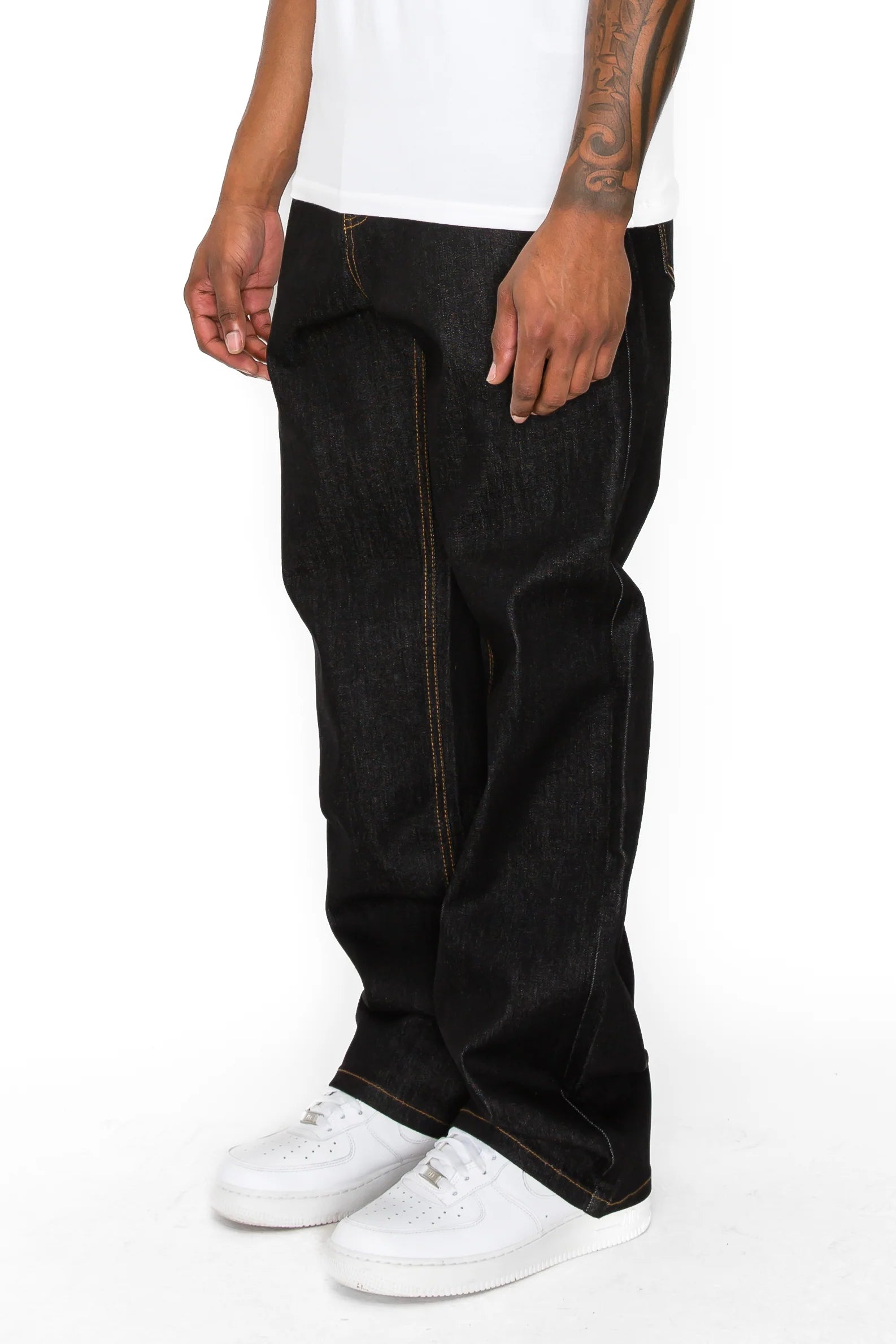 VICTORIOUS Essential Baggy Raw Denim Jeans