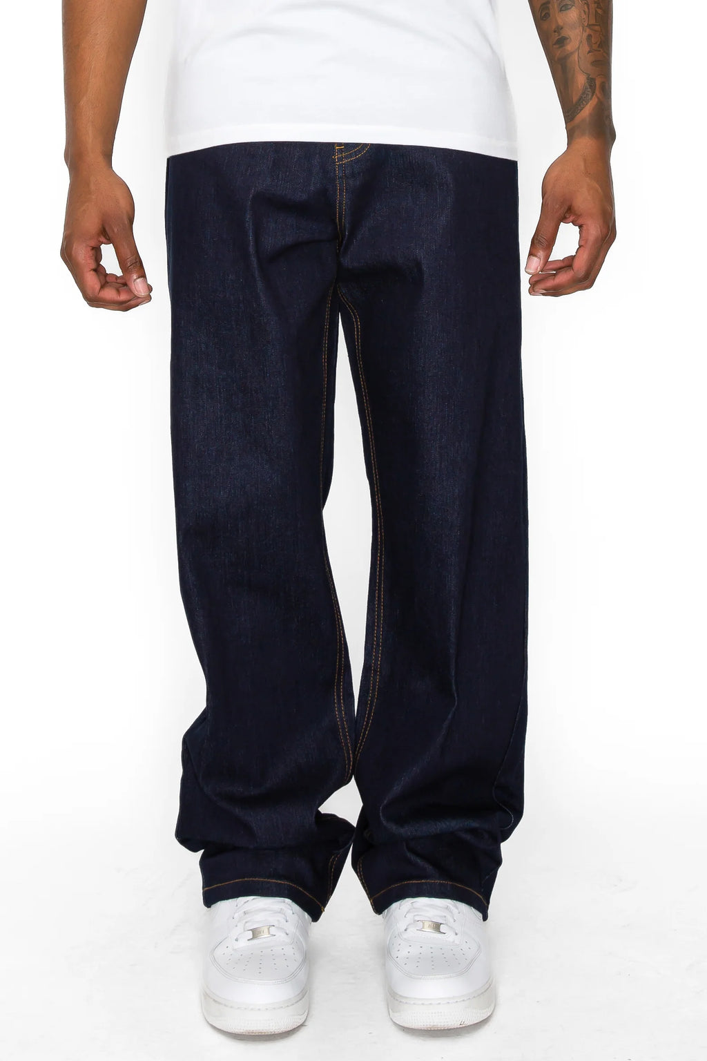 VICTORIOUS Essential Baggy Raw Denim Jeans