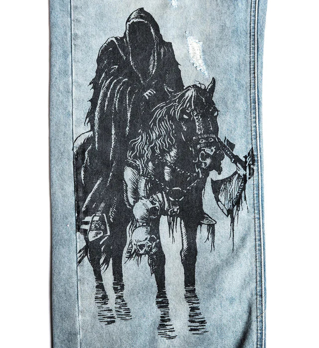 AFFLICTION Wide Leg Black Night Denim