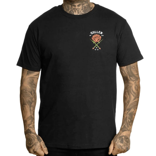 SULLEN Rose Badge Standard Graphic T-shirt - Black
