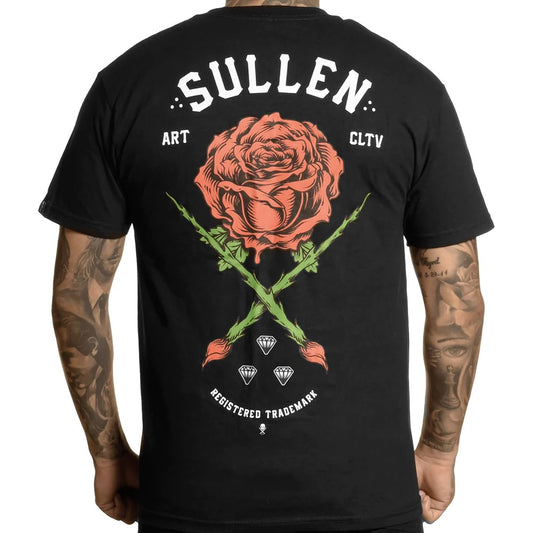 SULLEN Rose Badge Standard Graphic T-shirt - Black