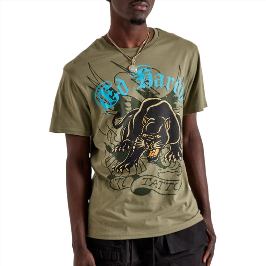 ED HARDY Crouching Panther Graphic T-Shirt
