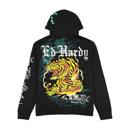 ED HARDY Crawling Tigers Zip-up Hoodie