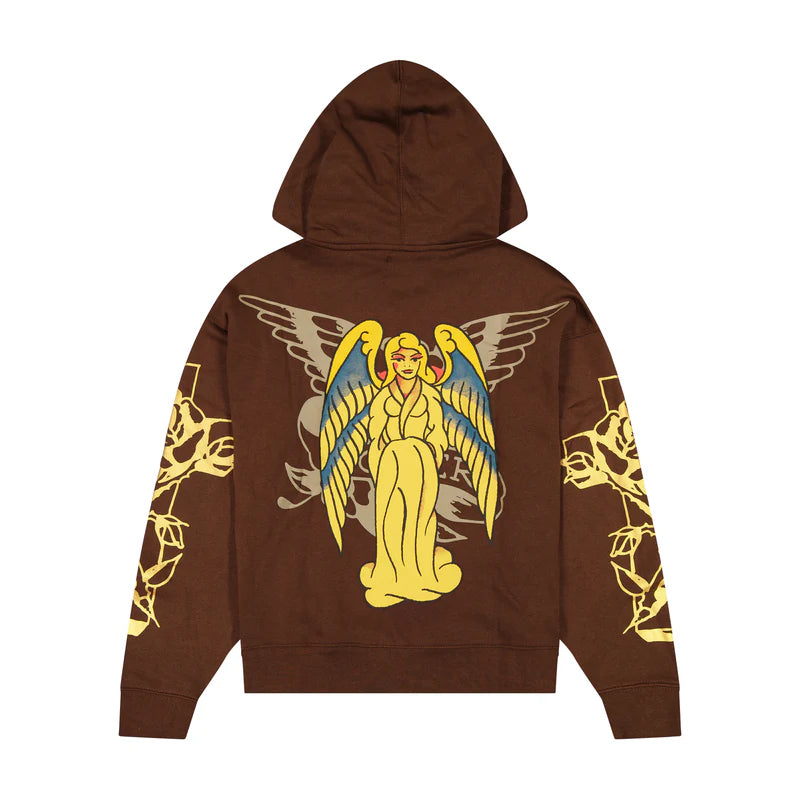 ED HARDY Mary Boxy Fleece Hoodie