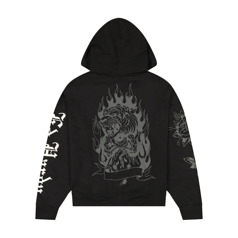 ED HARDY LKS Skull Boxy Zip Hoodie