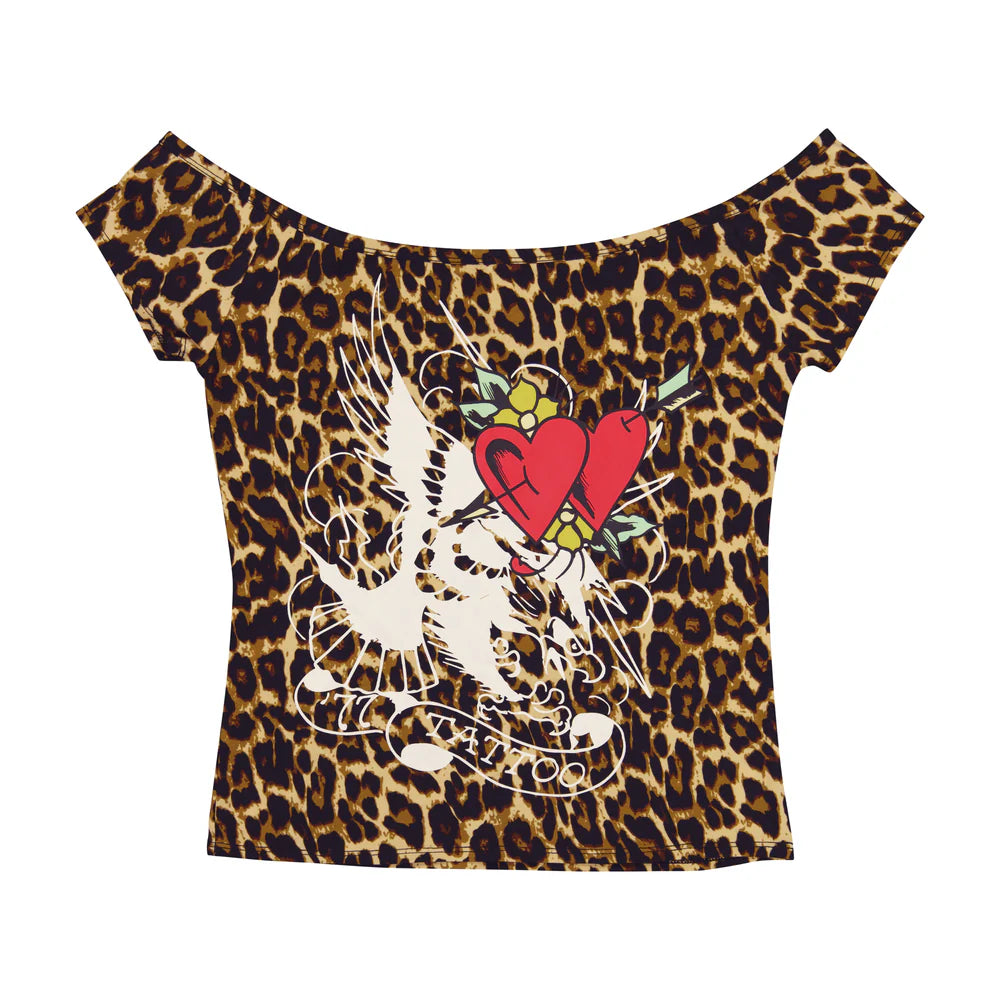 ED HARDY Hearts Off The Shoulder Top